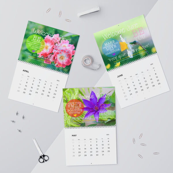 ♡ LIVE THE LIFE TODAY .: Exclusive Wall CALENDAR with Positive Affirmations (2024)