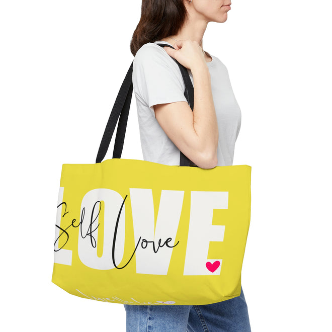 ♡ SELF LOVE .: BE YOU .: Super Weekender Tote Bag {24&quot; × 13&quot;}