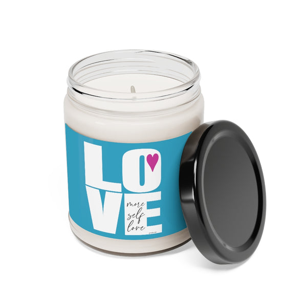 More Self LOVE ♡ Inspirational :: 100% natural Soy Candle, 9oz  :: Eco Friendly