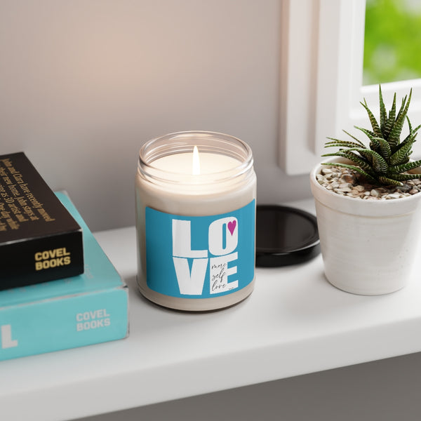 More Self LOVE ♡ Inspirational :: 100% natural Soy Candle, 9oz  :: Eco Friendly
