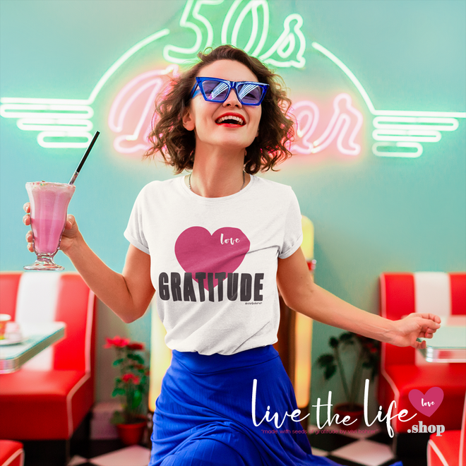 ♡ Gratitude Inspirational Designs :: Relaxed-fit T-shirts