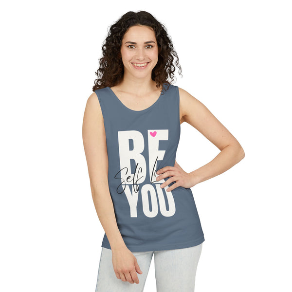 BE YOU .: Self LOVE .: Garment-Dyed Tank Top