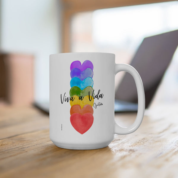 ♡ Live the Life :: Viva a Vida :: Coffee or Tea Mug  :: (11oz, 15oz)