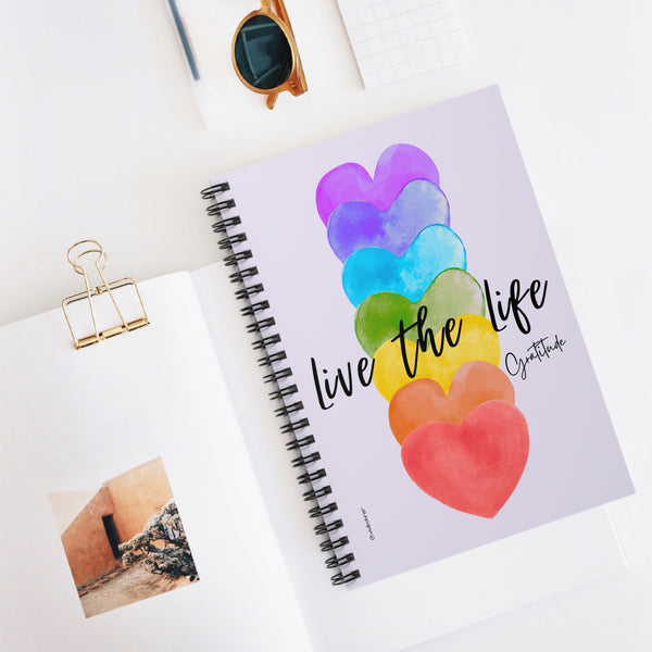 ♡ Live the Life .: Classic Spiral Notebook :: 118 Ruled Line