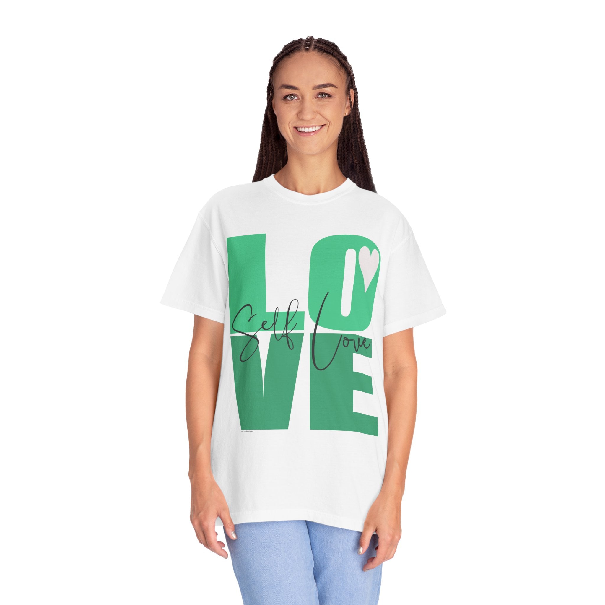 ♡ Self-LOVE .: Garment Dyed 100% Cotton T-Shirts (Relaxed fit)