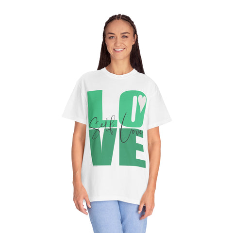 ♡ Self-LOVE .: Garment Dyed 100% Cotton T-Shirts (Relaxed fit)