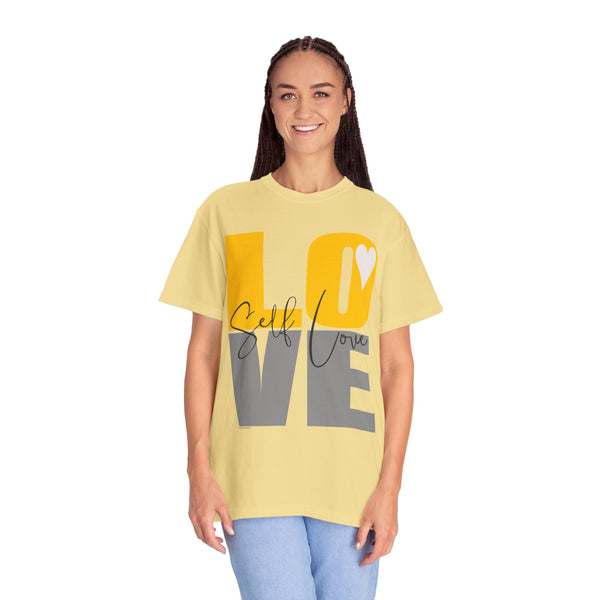 ♡ Self-LOVE .: Garment Dyed 100% Cotton T-Shirts (Relaxed fit)