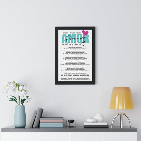 ♡ Projeto AMOR Próprio e Afirmações Diárias .: Framed Poster Decoration