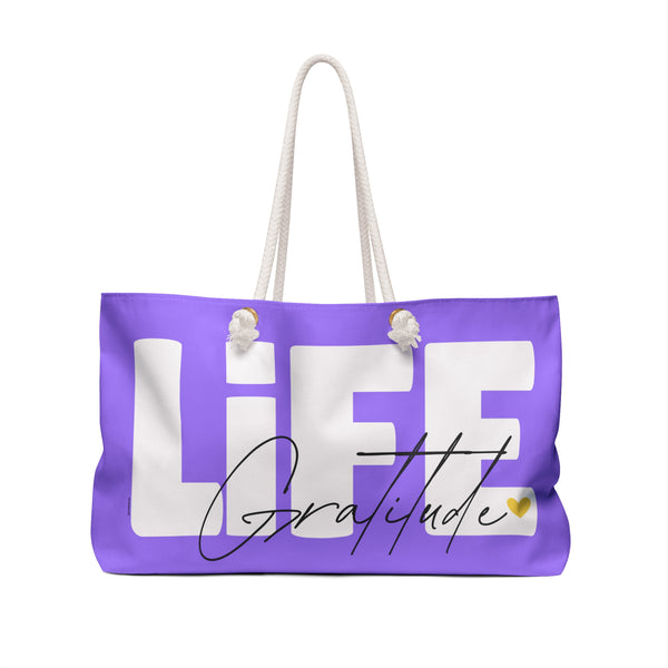 ♡ LIFE .: Gratitude :: Weekender Tote