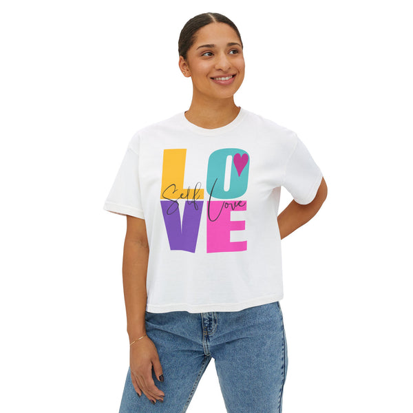 Self LOVE .: Women's Boxy Tee (Boxy fit)