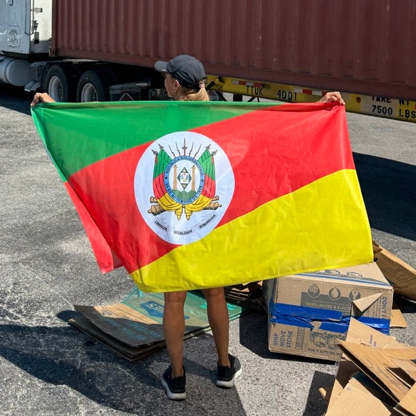 🇧🇷 Bandeira Rio Grande do Sul 💚❤️💛🇧🇷 BRASIL 🇧🇷 - 60"x 36"