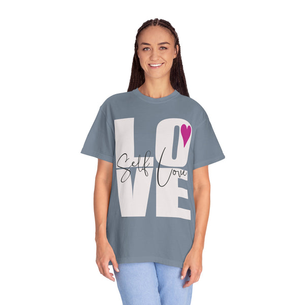 ♡ Self-LOVE .: Garment Dyed 100% Cotton T-Shirts (Relaxed fit)