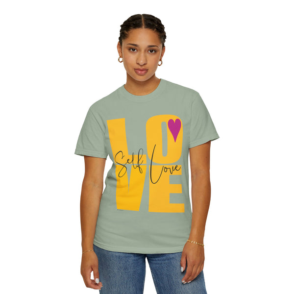 ♡ Self-LOVE .: Garment Dyed 100% Cotton T-Shirts (Relaxed fit)