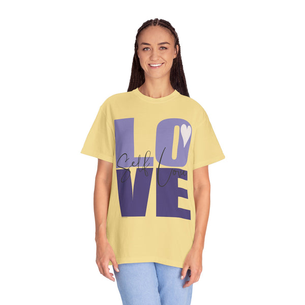 ♡ Self-LOVE .: Garment Dyed 100% Cotton T-Shirts (Relaxed fit)