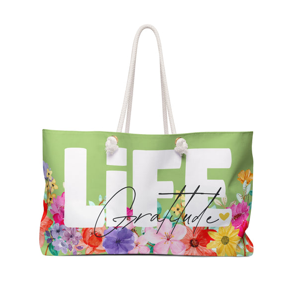 ♡ LiFE :: Gratitude :: Floral Collection .: Fashion Tote Bag