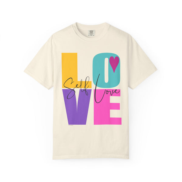 ♡ Self-LOVE .: Garment Dyed 100% Cotton T-Shirts (Relaxed fit)
