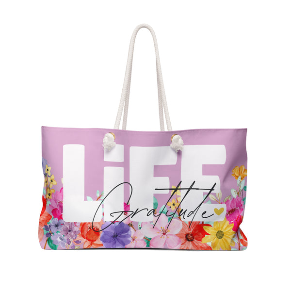 ♡ LiFE :: Gratitude :: Floral Collection .: Fashion Tote Bag