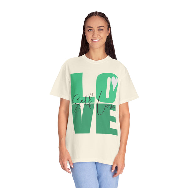 ♡ Self-LOVE .: Garment Dyed 100% Cotton T-Shirts (Relaxed fit)