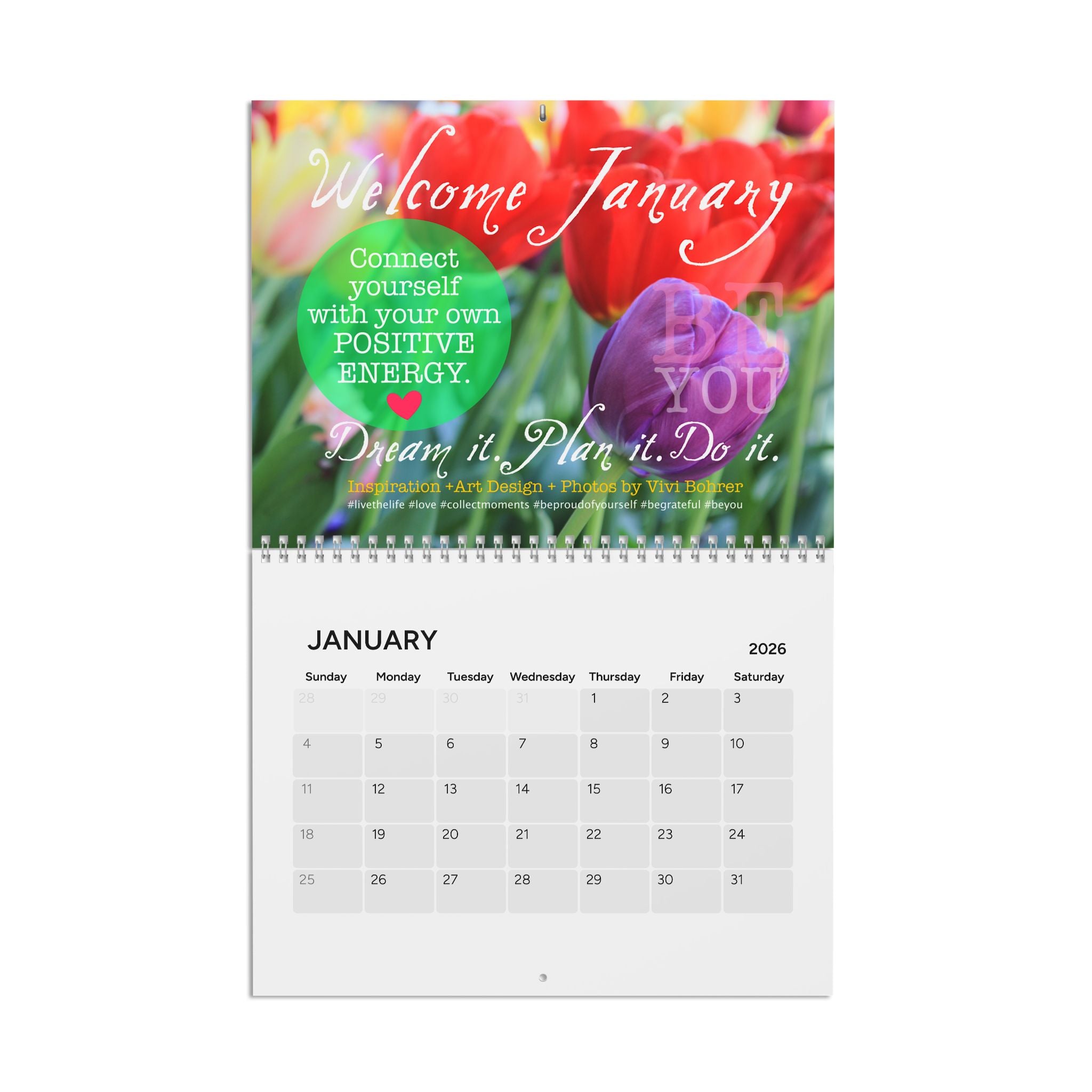 Live the Life Today .: Exclusive Wall CALENDAR with Positive Affirmations (2025)