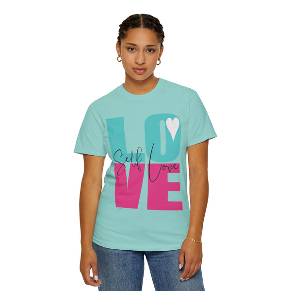 ♡ Self-LOVE .: Garment Dyed 100% Cotton T-Shirts (Relaxed fit)