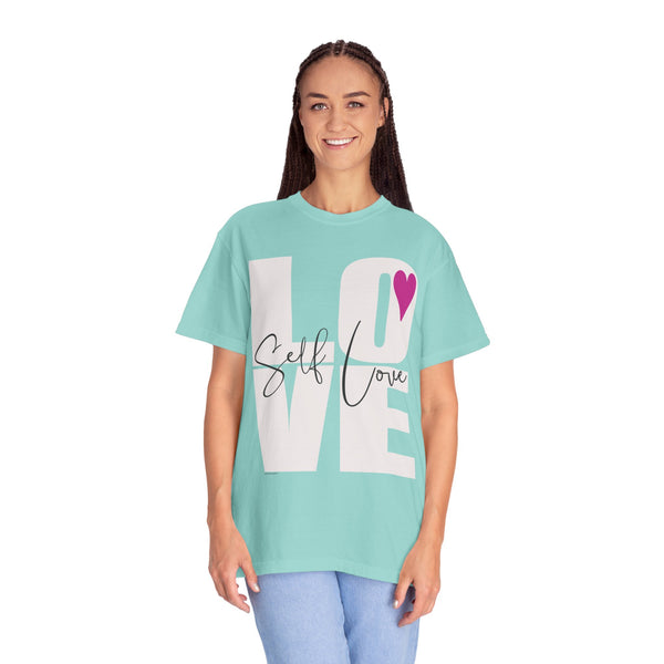 ♡ Self-LOVE .: Garment Dyed 100% Cotton T-Shirts (Relaxed fit)