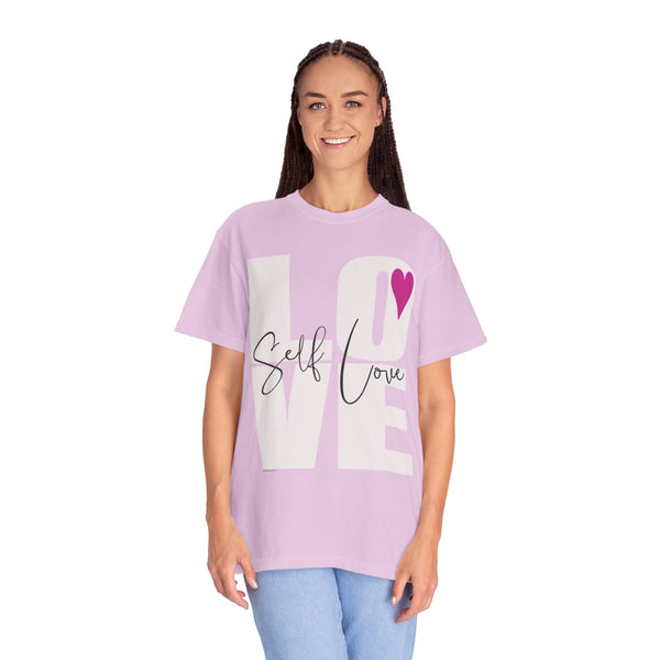 ♡ Self-LOVE .: Garment Dyed 100% Cotton T-Shirts (Relaxed fit)