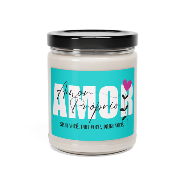 Amor Próprio ♡ Inspirational :: 100% natural Soy Candle, 9oz  :: Eco Friendly