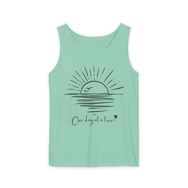 One day at a time .: Garment-Dyed Tank Top