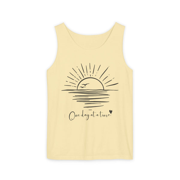 One day at a time .: Garment-Dyed Tank Top