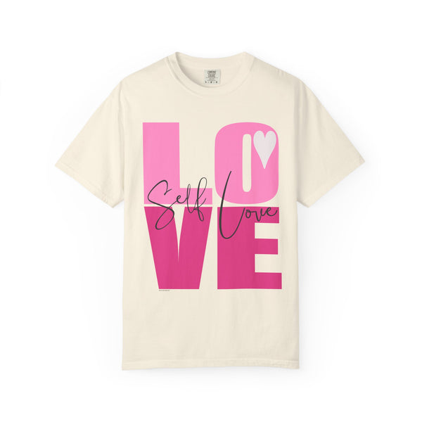 ♡ Self-LOVE .: Garment Dyed 100% Cotton T-Shirts (Relaxed fit)