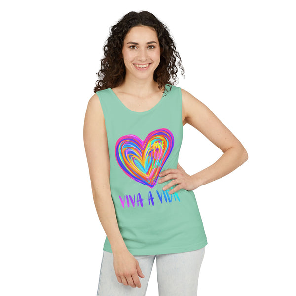 VIVA A VIDA .: Garment-Dyed Tank Top