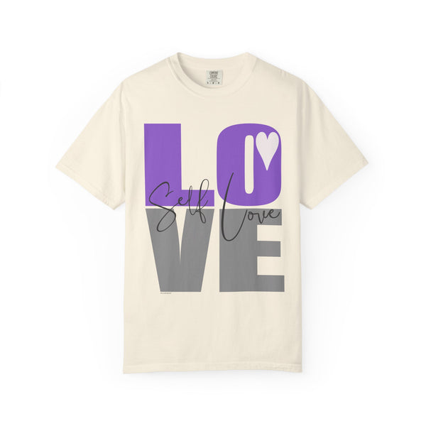 ♡ Self-LOVE .: Garment Dyed 100% Cotton T-Shirts (Relaxed fit)