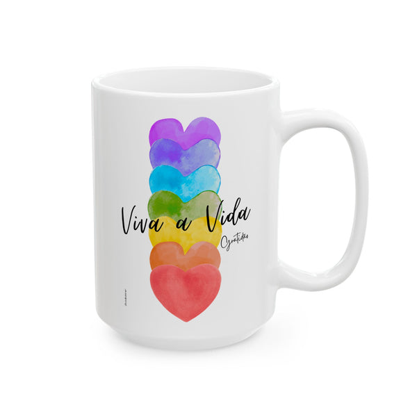 ♡ Viva a Vida : Gratidão :: Coffee or Tea Mug  :: (11oz, 15oz)