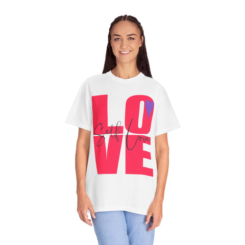 ♡ Self-LOVE .: Garment Dyed 100% Cotton T-Shirts (Relaxed fit)