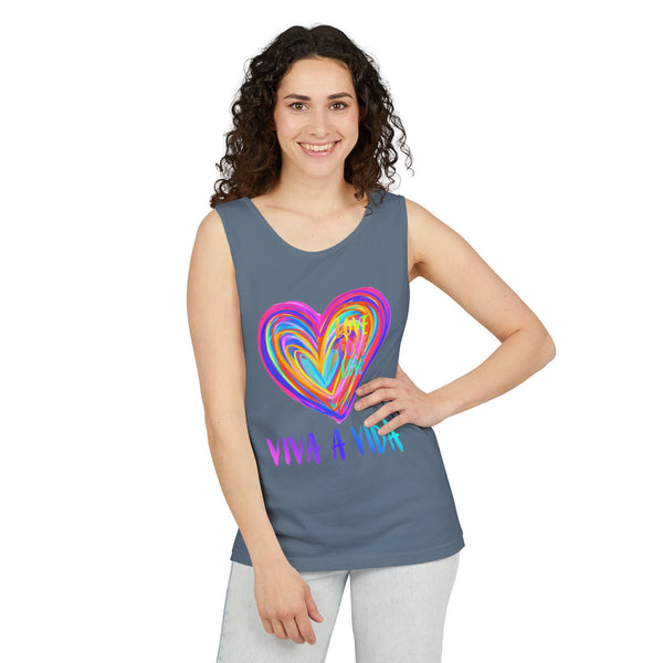 VIVA A VIDA .: Garment-Dyed Tank Top