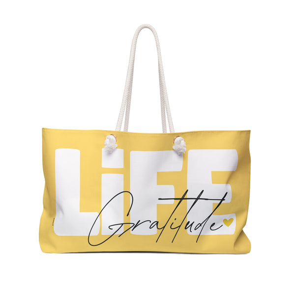 ♡ LIFE .: Gratitude :: Weekender Tote