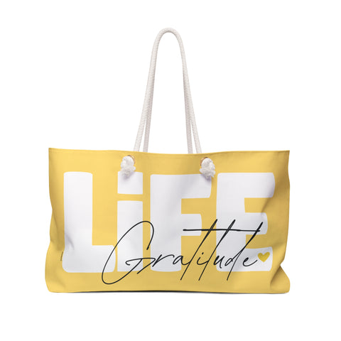 ♡ LIFE .: Gratitude :: Weekender Tote