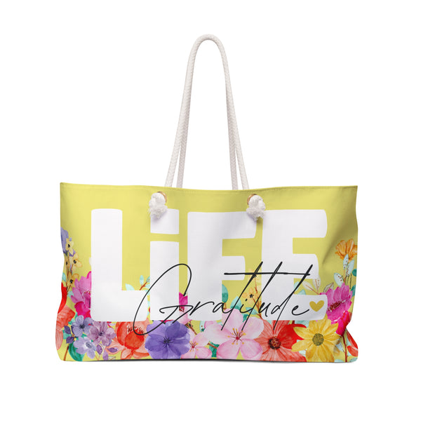 ♡ LiFE :: Gratitude :: Floral Collection .: Fashion Tote Bag