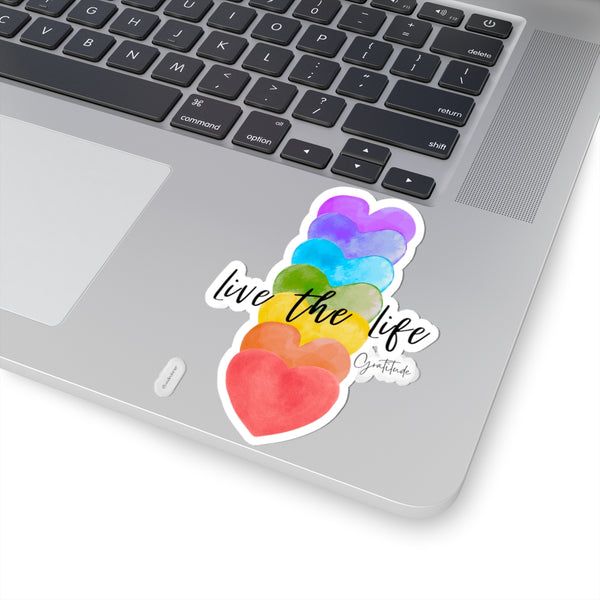 ♡ Live the Life .: Gratitude .: Kiss-Cut Stickers