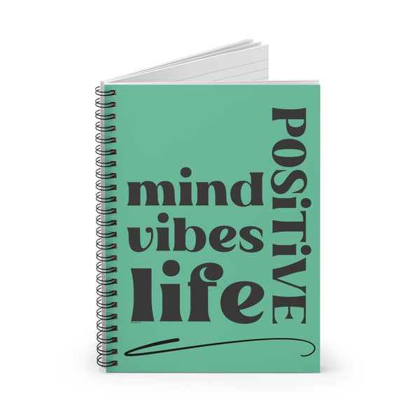 ♡ Positive Mind .: Classic Spiral Notebook :: 118 Ruled Line