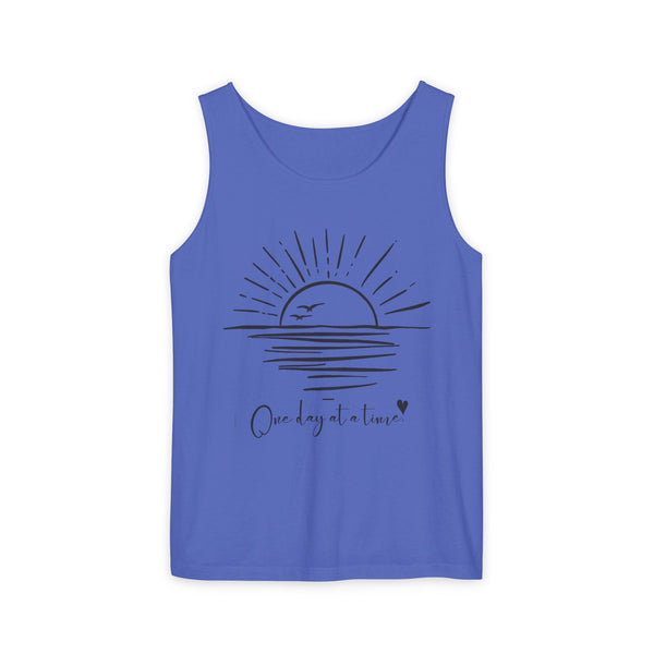 One day at a time .: Garment-Dyed Tank Top