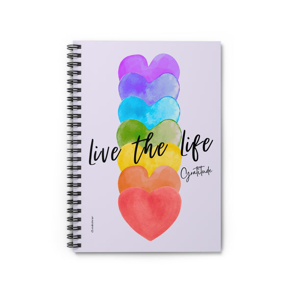 ♡ Live the Life .: Classic Spiral Notebook :: 118 Ruled Line