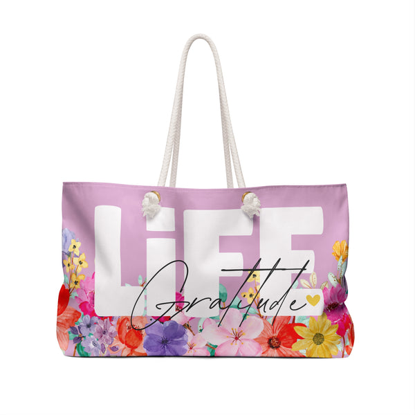 ♡ LiFE :: Gratitude :: Floral Collection .: Fashion Tote Bag