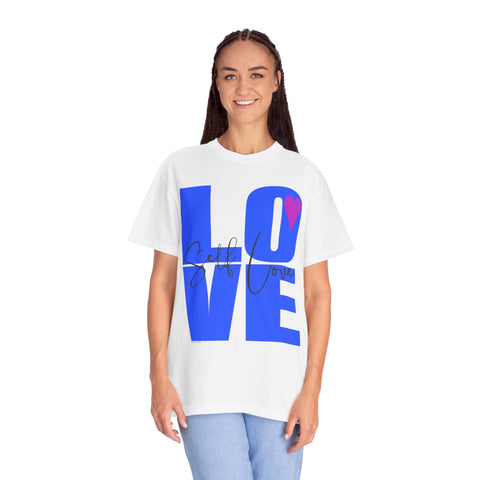 ♡ Self-LOVE .: Garment Dyed 100% Cotton T-Shirts (Relaxed fit)