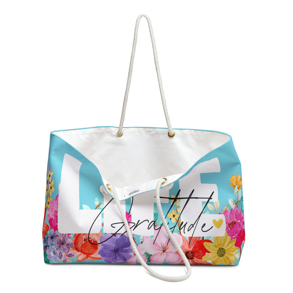 ♡ LiFE :: Gratitude :: Floral Collection .: Fashion Tote Bag