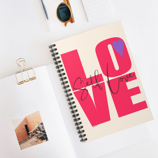 ♡ SELF LOVE.: Classic Spiral Notebook :: 118 Ruled Line