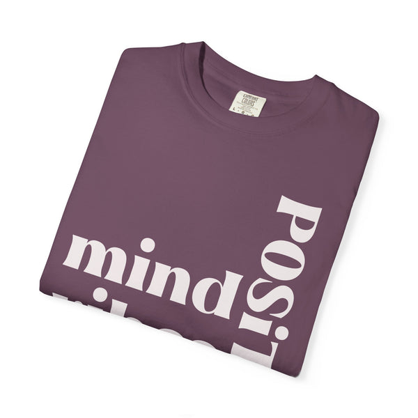 ♡ Positive Mind-Vibes-Life .: Unisex Garment Dyed 100% Cotton T-Shirts (Relaxed fit)
