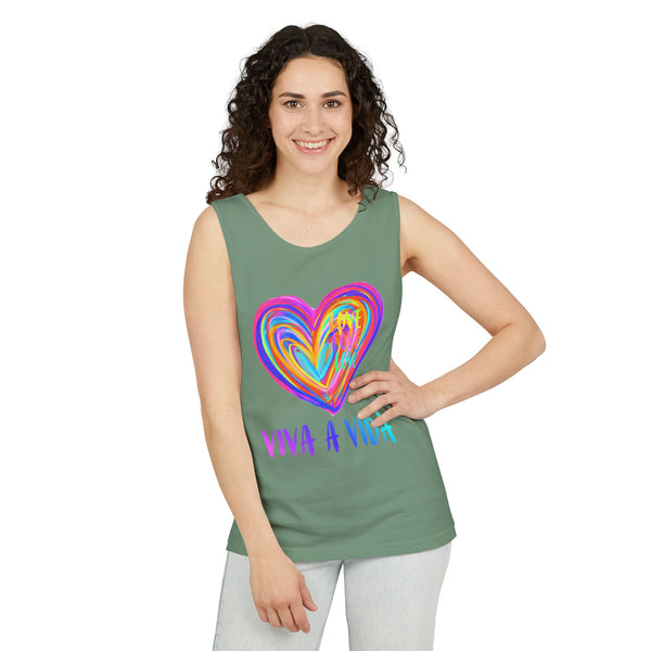VIVA A VIDA .: Garment-Dyed Tank Top