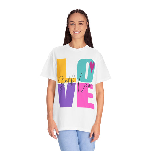 ♡ Self-LOVE .: Garment Dyed 100% Cotton T-Shirts (Relaxed fit)