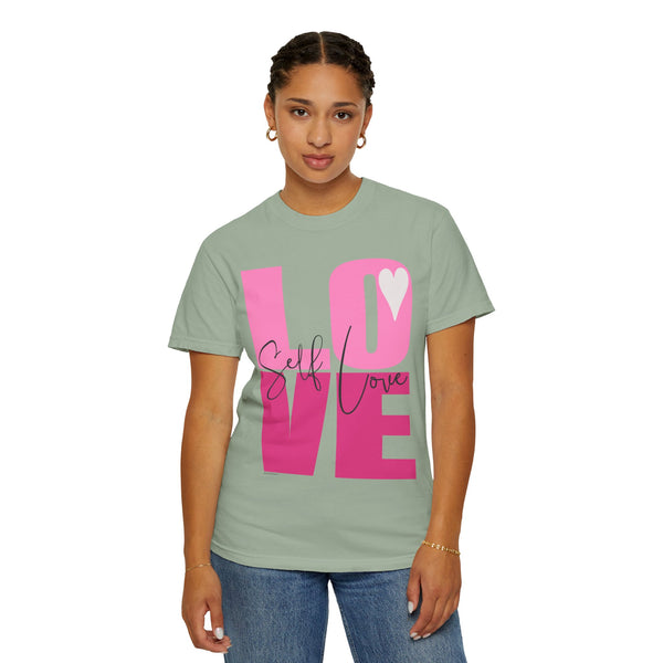 ♡ Self-LOVE .: Garment Dyed 100% Cotton T-Shirts (Relaxed fit)